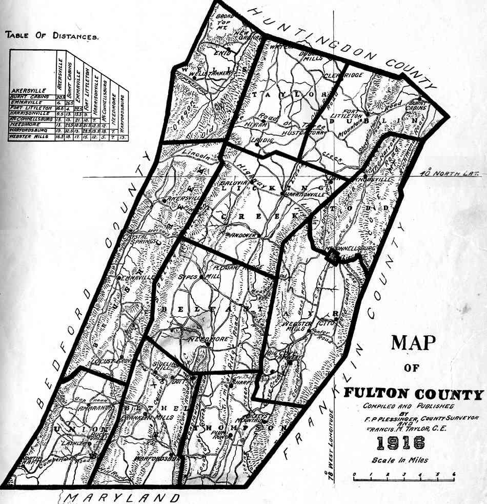 Huntingdon County Township Map New Page 0